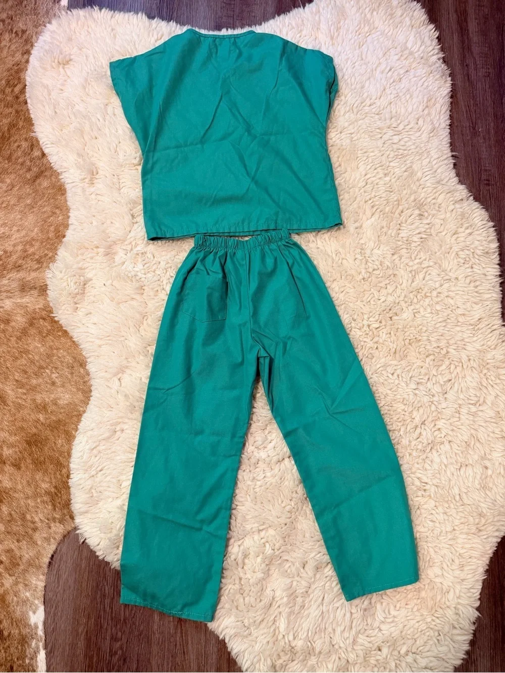 Teal Medical Scrub Top and Pants Set
